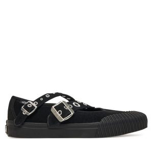 Trampki Vans. Czarne trampki Vans, bez wzorów, bez zapięcia. Za 279,99 zł.