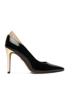 Nine West Szpilki CEO-FARAH-01 Czarny. Czarne szpilki Nine West, bez wzorów, z materiału, bez obcasa. Za 249,99 zł.