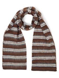 Opus szalik z dzianiny z domieszką wełny Kobiety brązowy, ONE SIZE. Brązowe szaliki Opus, bez wzorów, z dzianiny. Za 199,95 zł.