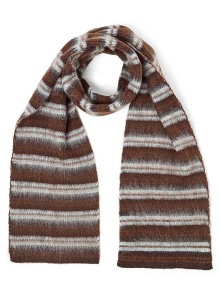 Opus szalik z dzianiny z domieszką wełny Kobiety brązowy, ONE SIZE. Brązowe szaliki Opus, bez wzorów, z dzianiny. Za 199,95 zł.