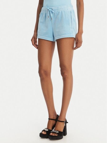 Juicy Couture Szorty sportowe Tamia JCWHS126305 Błękitny Regular Fit. Niebieskie spodenki sportowe Juicy Couture, xs, bez wzorów, z syntetyku. Za 118,99 zł.