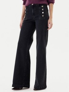 ViCOLO Jeansy DF5078 Czarny Wide Leg. Czarne jeansy ViCOLO, bez wzorów, z bawełny. Za 559,99 zł.