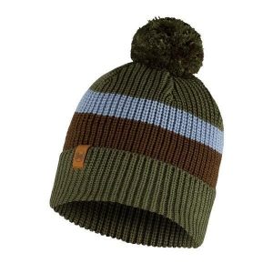 Czapka BUFF KNITTED HAT ELON. Żółte czapki Buff, bez wzorów, z dzianiny, eleganckie. Za 79,90 zł.