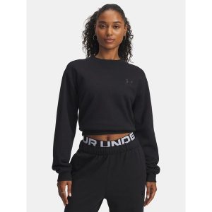 Bluza Damska UA Icon Vida Flc Crew 6003675-004. Czarne bluzy Under Armour, bez wzorów, bez kaptura. Za 145,99 zł.