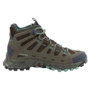 Damskie Buty Turystyczne GORETEX Mid Cut. Zielone buty trekkingowe Aku, z gore-texu, bez zapięcia. Za 660,99 zł.