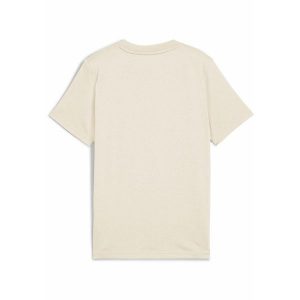 Młodzieżowa koszulka ESS z logo No. 1 PUMA Alpine Snow White. Biała bluzki Puma, m, bez wzorów, z bawełny, klasyczne, bez kołnierzyka, bez ramiączek. Za 79,00 zł.