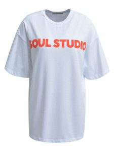 Smith & Soul Koszulka w kolorze białym rozmiar: M. Białe bluzki Smith & Soul, m, bez wzorów, z bawełny, bez kołnierzyka, bez ramiączek. Za 86,99 zł.