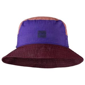 Czapka dla dorosłych Buff Sun Bucket Hat. Fioletowe czapki Buff, bez wzorów, z bawełny, sportowe. Za 129,99 zł.
