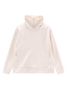 Jeanne Baret Bluza polarowa "Jakarta" w kolorze kremowym rozmiar: 40. Brązowe bluzy Jeanne Baret, bez wzorów, z polaru, bez kaptura. Za 276,71 zł.