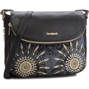 Torebka DESIGUAL - 18WAXFAL 8005. Czarne listonoszki marki Desigual, z materiału. Za 299,90 zł.