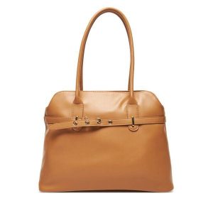 Torebka DeeZee. Brązowe shopper bag DeeZee, bez wzorów, bez dodatków. Za 149,99 zł.
