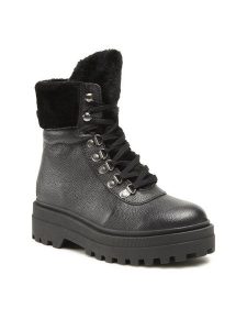 Lasocki Trapery WI16-UTRA-04 Czarny. Czarne buty zimowe Lasocki, ze skóry, bez obcasa, bez zapięcia. Za 299,99 zł.