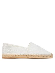KARL LAGERFELD Espadryle Kamini KL80121A Biały. Białe espadryle KARL LAGERFELD, bez wzorów, z materiału, bez obcasa. Za 459,99 zł.