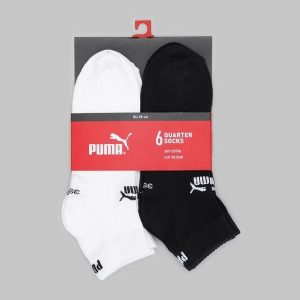 Puma Skarpety Elements Quarter 6-Pack 93875803. Białe skarpetki Puma, bez wzorów. Za 79,99 zł.