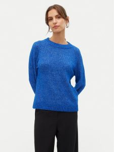 Vero Moda Sweter Filuca 10298674 Niebieski Regular Fit. Niebieskie swetry klasyczne Vero Moda, xs, z syntetyku, bez kołnierzyka. Za 79,99 zł.