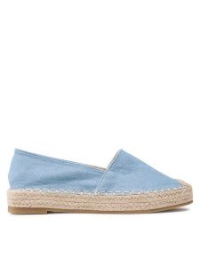 Jenny Fairy Espadryle WSS990-106 Niebieski. Niebieskie espadryle Jenny Fairy, bez wzorów, z materiału, bez obcasa. Za 99,99 zł.
