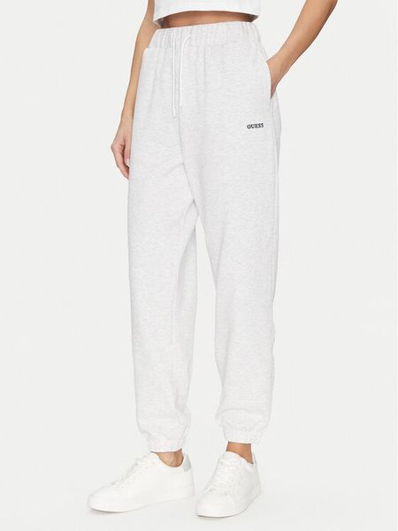 Guess Spodnie dresowe V5GB03 KCS01 Szary Regular Fit. Szare spodnie dresowe Guess, xl, z aplikacjami, z bawełny. Za 189,99 zł.