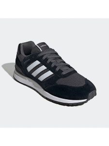 Adidas Skórzane sneakersy "Run 80s" w kolorze czarnym rozmiar: 40. Czarne trampki ADIDAS, bez wzorów, bez zapięcia. Za 222,41 zł.