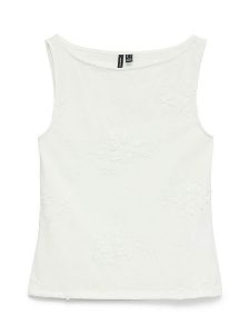 Vero Moda Top w kolorze białym rozmiar: XL. Białe topy Vero Moda, xl, bez wzorów, bez kołnierzyka, bez ramiączek. Za 72,95 zł.