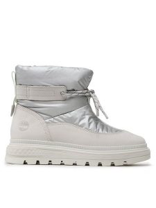 Timberland Śniegowce Ray City Puffer Bt Wp TB0A5NMQ1431 Biały. Białe buty zimowe Timberland, z materiału, bez obcasa, bez zapięcia. Za 899,99 zł.