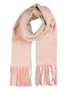 Clayre & Eef Szal w kolorze jasnoróżowo-miętowym - 190 x 38 cm rozmiar: onesize. Różowe szaliki Clayre & Eef, bez wzorów, z materiału. Za 65,38 zł.