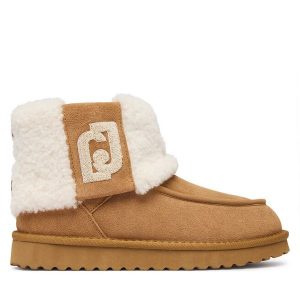 Śniegowce Liu Jo. Brązowe buty zimowe Liu Jo, bez obcasa, bez zapięcia. Za 654,99 zł.
