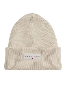 Tommy Jeans Czapka Tjw Linear Beanie AW0AW17913 Écru. Czapki Tommy Jeans, bez wzorów, z bawełny. Za 129,99 zł.