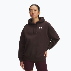 Bluza Under Armour Icon Fleece Hoodie. Brązowe bluzy Under Armour, bez wzorów, bez kaptura. Za 259,99 zł.