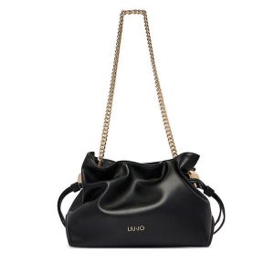 Torebka Liu Jo. Czarne torebki klasyczne Liu Jo, bez wzorów, bez dodatków. Za 559,99 zł.