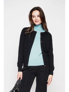 C& Jo Kardigan w kolorze czarnym rozmiar: 42. Czarne kardigany C& Jo, ze splotem. Za 121,99 zł.