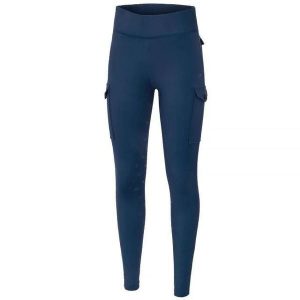 Legginsy jeździeckie damskie EQUESTRIAN QUEEN Greenwich 24SS z pełnym lejem. Niebieskie legginsy EQUESTRIAN QUEEN, z aplikacjami, z materiału, z podwyższonym stanem. Za 290,99 zł.