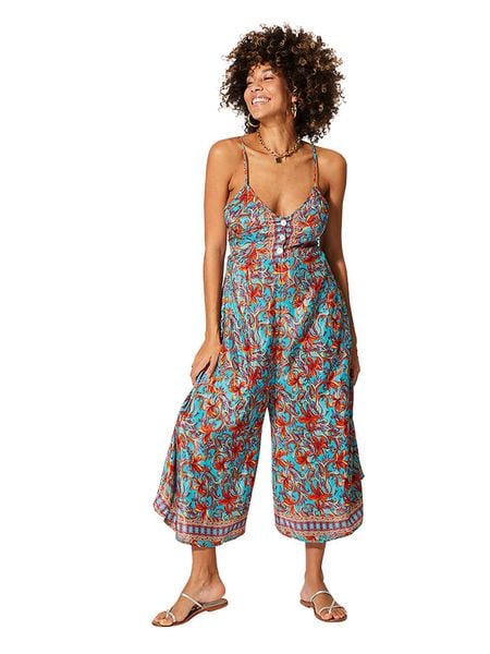 Aller Simplement Kombinezon w kolorze turkusowo-czerwonym rozmiar: 38/40. Czerwone kombinezony Aller Simplement, bez wzorów, klasyczne, bez kołnierzyka, bez ramiączek. Za 109,45 zł.