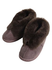 Kaiser Naturfellprodukte H&L Kapcie wełniane "Anna" w kolorze brązowym rozmiar: 38. Brązowe kapcie Kaiser Naturfellprodukte H&L, bez wzorów, z wełny. Za 188,85 zł.