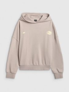 4F Bluza dresowa oversize z kapturem damska - szara M. Szare bluzy 4f, m, bez wzorów, z dresówki, z kapturem. Za 179,99 zł.