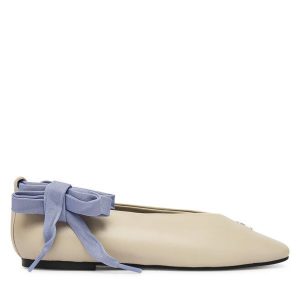 Baleriny Tommy Jeans. Balerinki Tommy Jeans, bez wzorów, z jeansu, bez obcasa, bez zapięcia. Za 449,99 zł.