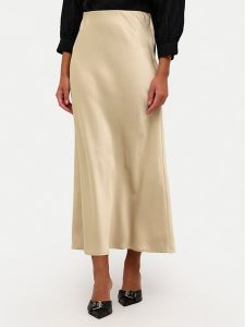 Kaffe Spódnica maxi Lotte 10508853 Beżowy Regular Fit. Brązowe spódnice Kaffe, bez wzorów, z syntetyku, maxi. Za 159,99 zł.
