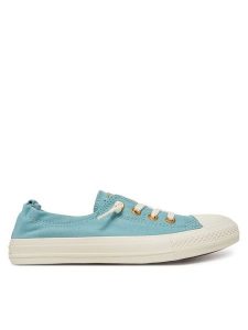 Converse Trampki Chuck Taylor All Star Shoreline Gold A13819C Niebieski. Niebieskie trampki Converse, bez wzorów, z materiału, bez zapięcia. Za 149,99 zł.