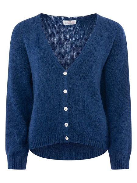 Zwillingsherz Kardigan "Uni" w kolorze granatowym rozmiar: onesize. Niebieskie kardigany Zwillingsherz. Za 198,95 zł.