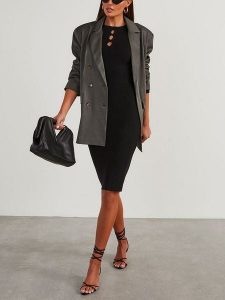 LA Angels Sukienka w kolorze czarnym rozmiar: M. Czarne sukienki LA Angels, na imprezę, m, bez wzorów, bez kołnierzyka, bez ramiączek, midi. Za 165,99 zł.