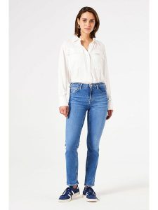 Garcia Dżinsy - Regular fit - w kolorze niebieskim rozmiar: W26. Niebieskie jeansy Garcia, bez wzorów, z bawełny. Za 105,38 zł.