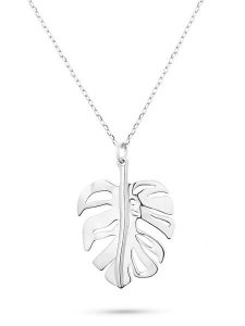 Eclat d'Argent Srebrny naszyjnik z zawieszką - dł. 39 cm rozmiar: onesize. Szare naszyjniki Eclat d'Argent, srebrne. Za 118,28 zł.