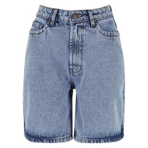 Szorty Damskie/pań 90. Niebieskie szorty Urban Classics, bez wzorów, sportowe. Za 149,99 zł.