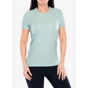 Koszulka termoaktywna damska Montane Dart Nano T-Shirt. Zielone koszulki sportowe Montane, bez wzorów, bez ramiączek. Za 188,99 zł.