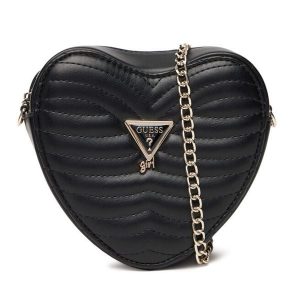 Torebka Guess. Czarne listonoszki Guess, z aplikacjami, bez dodatków. Za 179,99 zł.