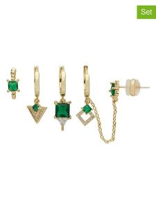 U.S. Polo Assn. Kolczyki-kreole (5 szt.) z kryształami rozmiar: onesize. Białe kolczyki U.S. Polo Assn., z kryształem, metalowe. Za 56,99 zł.