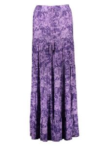 Miss goodlife Spódnica "Flower" w kolorze fioletowym rozmiar: L. Różowe spódnice miss goodlife, na co dzień, l, bez wzorów, z bawełny, maxi. Za 137,42 zł.