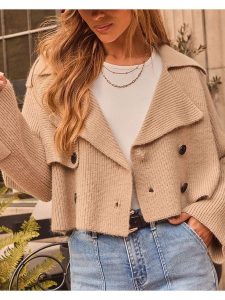 LA Angels Kardigan w kolorze beżowym rozmiar: XL. Brązowe kardigany LA Angels, prążkowane. Za 152,99 zł.