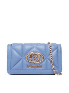 LOVE MOSCHINO Torebka JC5640PP1PLC0700 Niebieski. Niebieskie torebki klasyczne LOVE MOSCHINO, bez wzorów, ze skóry, bez dodatków. Za 699,99 zł.