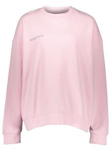 Pangaia Bluza "365 Midweight" w kolorze jasnoróżowym rozmiar: XL. Różowe bluzy Pangaia, xl, bez wzorów, z bawełny, bez kaptura. Za 131,74 zł.