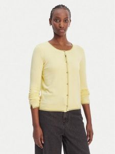 Liu Jo Kardigan WA6280 MS49I Żółty Regular Fit. Żółte kardigany Liu Jo, z wiskozy. Za 429,99 zł.